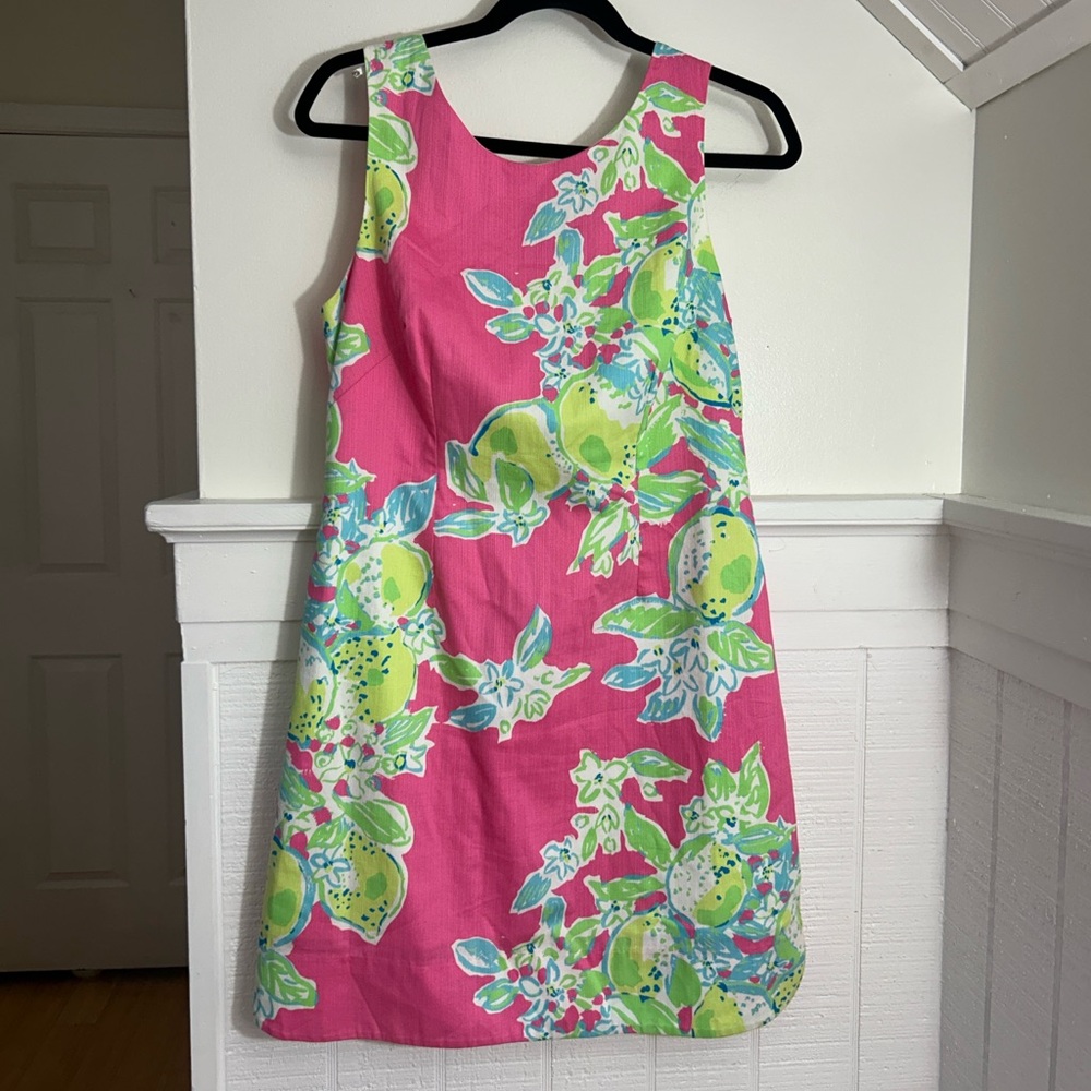 Lilly Pulitzer Delia Shift Mini Dress in Pink Lemonade Print size 6 - Picture 5 of 11
